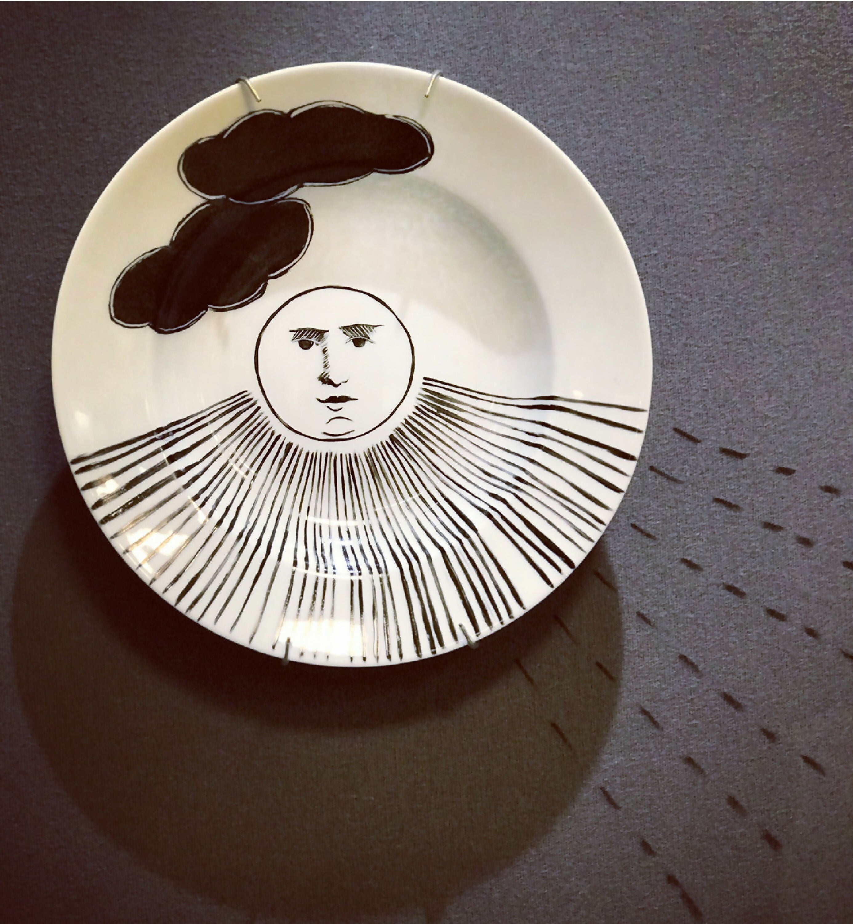 Assiette soleil et rayons bas | EMPREINTES Paris