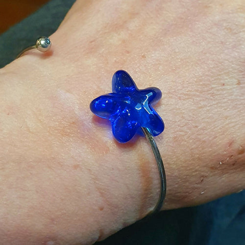 Bracelet jonc Etoile bleu nuit | EMPREINTES Paris - EMPREINTES Paris