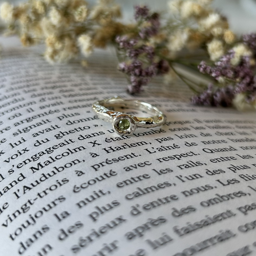Bague péridot en argent | EMPREINTES Paris - EMPREINTES Paris