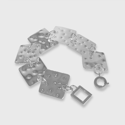 bracelet_en_argent_massif_martele_squares_artyssia copie | EMPREINTES Paris - EMPREINTES Paris