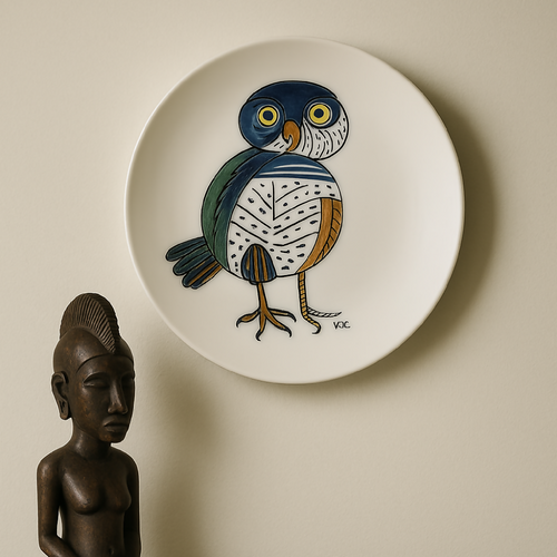 Assiette murale HIBOU | EMPREINTES Paris - EMPREINTES Paris