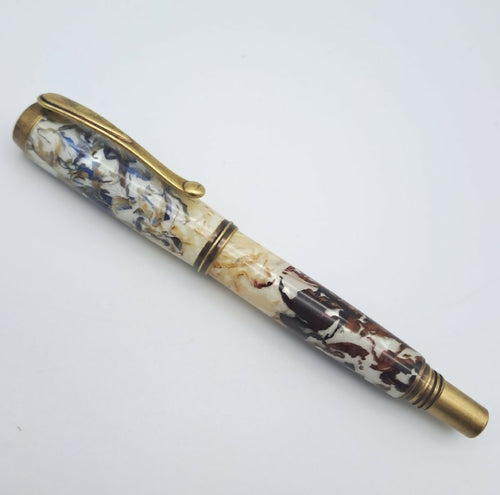 Roller fleuri de centaurées et de roses G144 | EMPREINTES Paris - EMPREINTES Paris