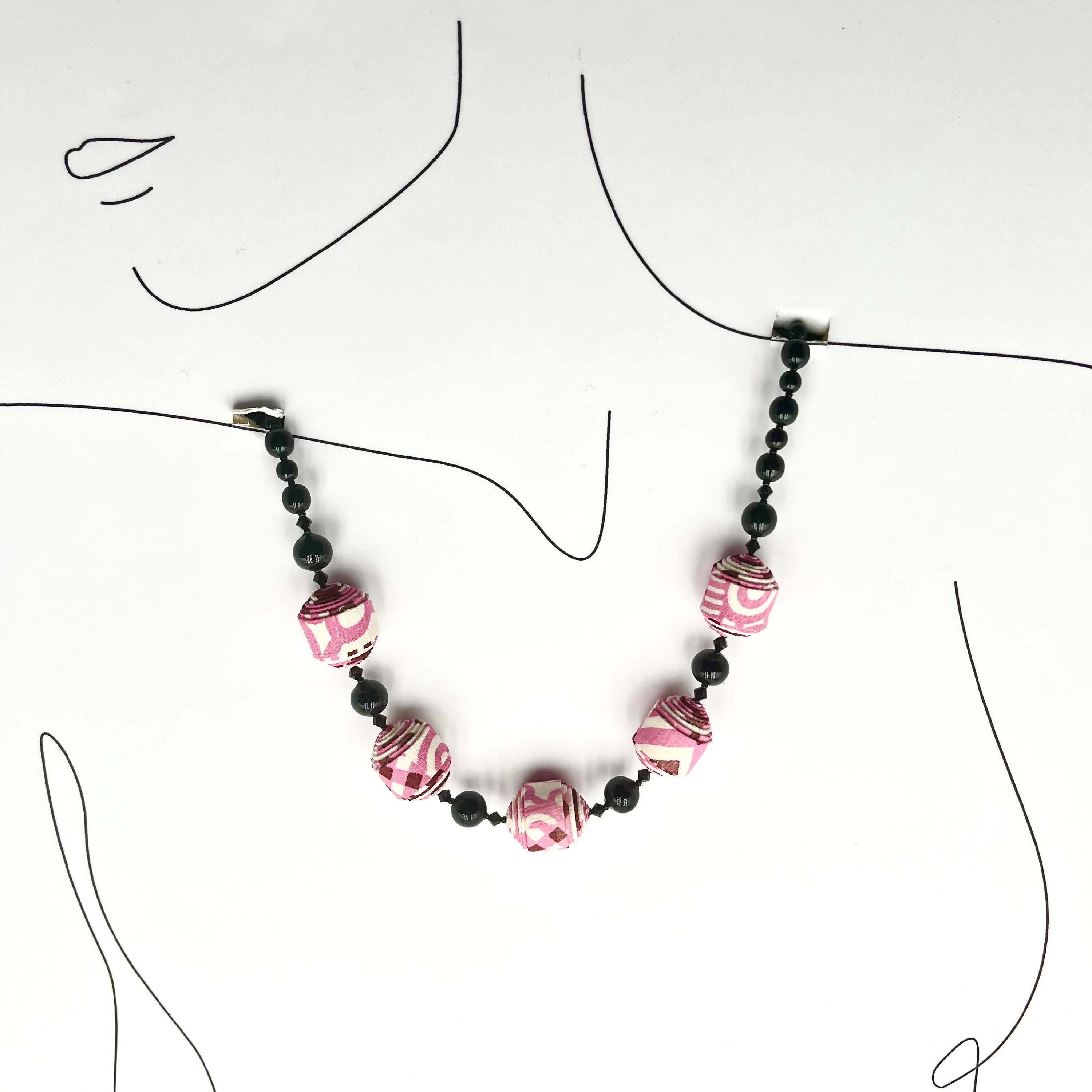 Collier vichy rose | EMPREINTES Paris
