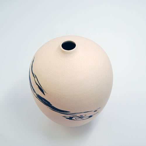 Vase blanc et noir - série Nuages III | EMPREINTES Paris - EMPREINTES Paris