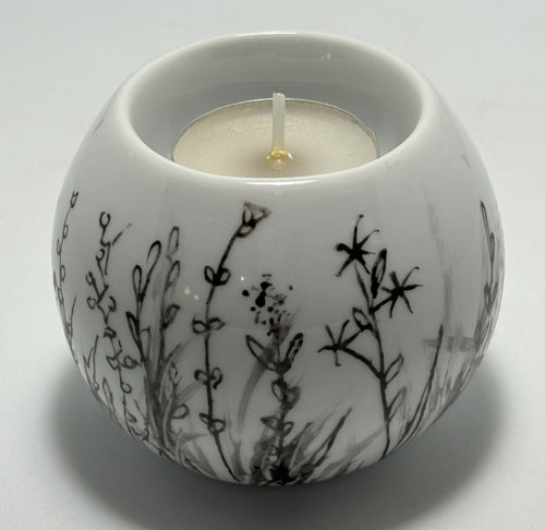 Bougeoir boule HERBES ET FLEURS CHAMPETRES 2 | EMPREINTES Paris - EMPREINTES Paris