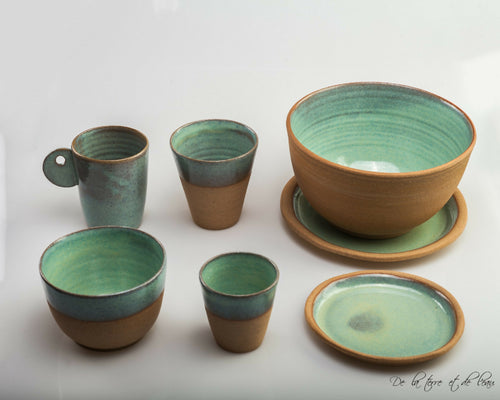 Sarlat turquoise Mug avec anse ronde | EMPREINTES Paris - EMPREINTES Paris