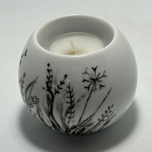 Bougeoir boule HERBES ET FLEURS CHAMPETRES 5 | EMPREINTES Paris - EMPREINTES Paris