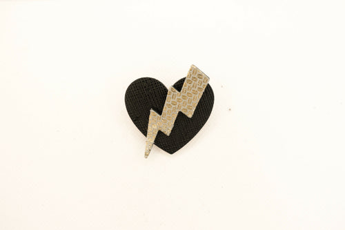 broche_coup_de_foudre_noire_et_doree_julie_troncin_maroquinerie | EMPREINTES Paris - EMPREINTES Paris