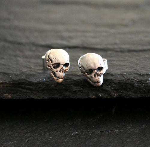 Boucles d'oreilles tête de mort en argent 925 | EMPREINTES Paris - EMPREINTES Paris