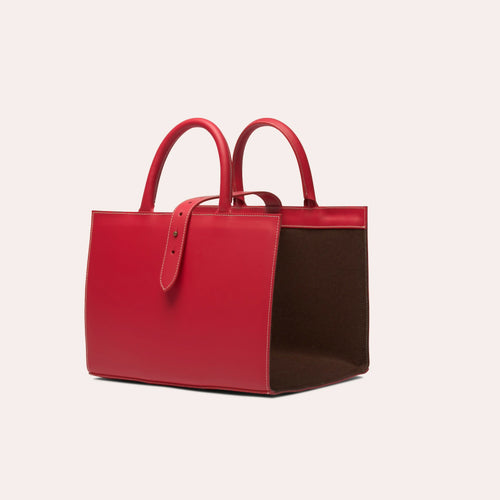 Porte- revues en cuir rouge | EMPREINTES Paris - EMPREINTES Paris