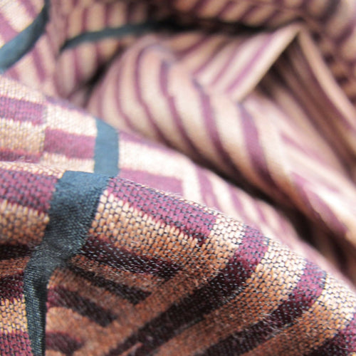 echarpe_midi_laine_soie_supersonique_mecanique_bordeaux_argile_sophie_guyot_soieries copie | EMPREINTES Paris - EMPREINTES Paris