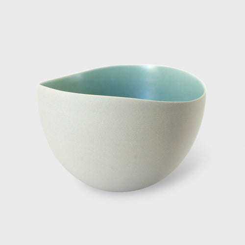 bol_gres_blanc_lisse_interieur_bleu_vert_fonce_emmanuelle_manche_ceramique copie | EMPREINTES Paris - EMPREINTES Paris