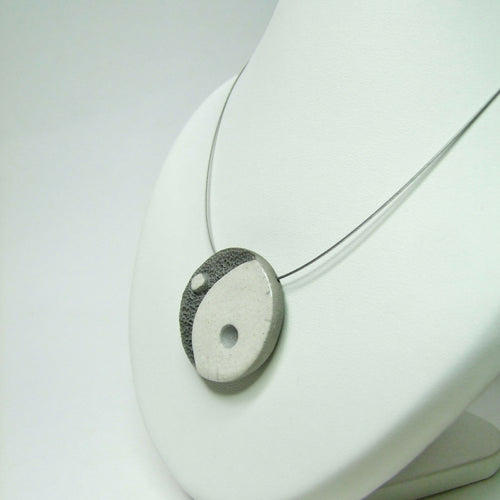 Collier Yin-Yang blanc | EMPREINTES Paris - EMPREINTES Paris