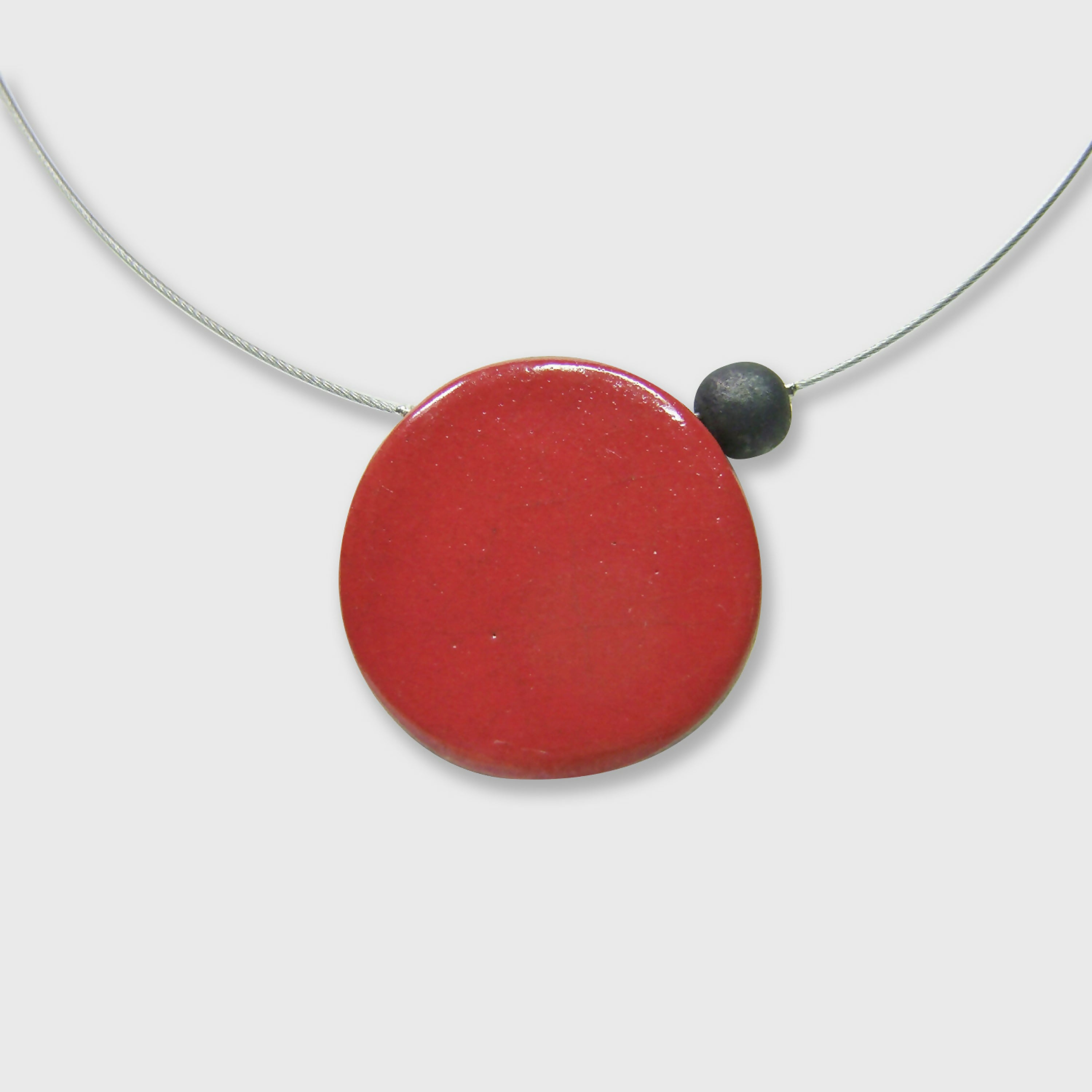 Collier Solo plat rouge | EMPREINTES Paris
