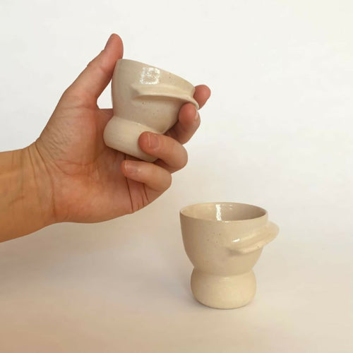 Duo de Tasses à Café Bulle blanches | EMPREINTES Paris - EMPREINTES Paris