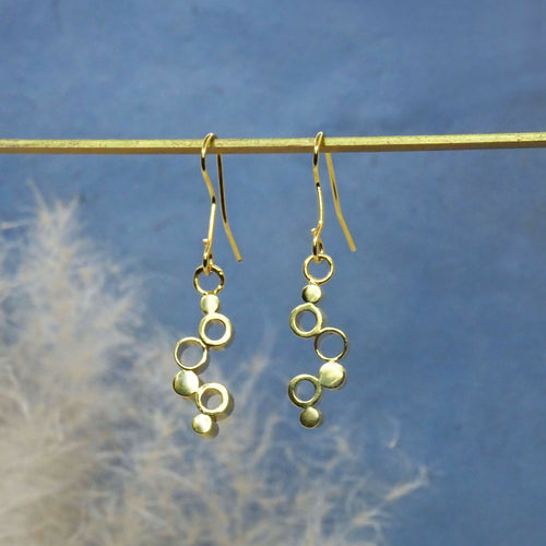 Boucles d'oreilles dorés Six bulles | EMPREINTES Paris - EMPREINTES Paris
