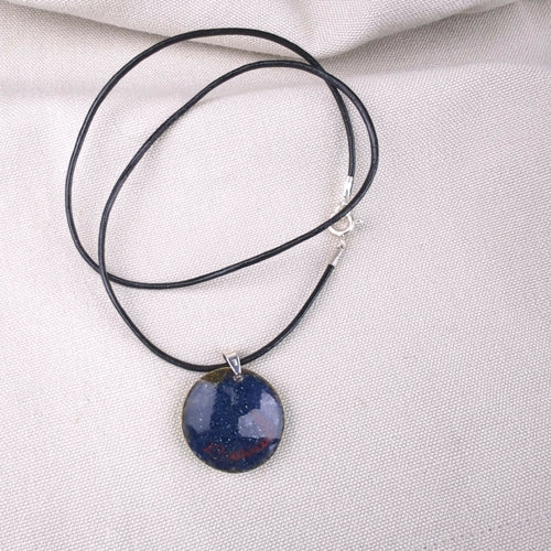 Collier Pop Art en émail sur cuivre - Vert | EMPREINTES Paris - EMPREINTES Paris