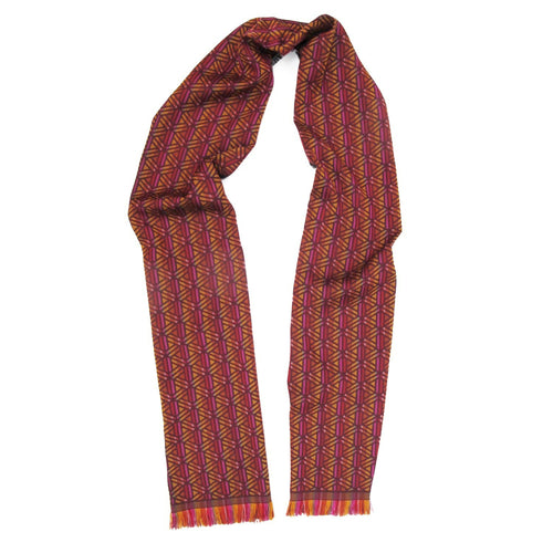echarpe_etroite_laine_soie_multico_bourgogne_infini_sophie_guyot_soieries copie | EMPREINTES Paris - EMPREINTES Paris
