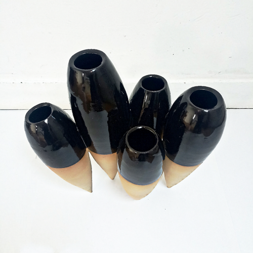 Vase Polyphore en grès roux tourné - atelier klemans copie | EMPREINTES Paris - EMPREINTES Paris