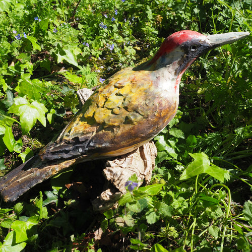 Sculpture Pivert sur bois flotté | EMPREINTES Paris - EMPREINTES Paris