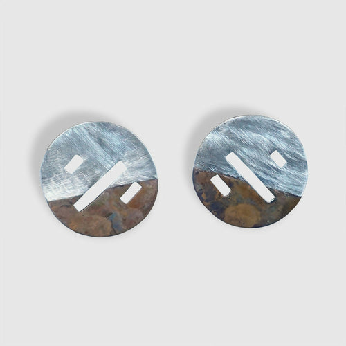 Boucles d’oreilles Argent et Bronze | EMPREINTES Paris - EMPREINTES Paris