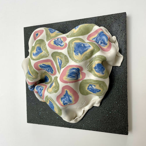 Bas relief tableau collection Cœur porcelaine Nériage 4 | EMPREINTES Paris - EMPREINTES Paris