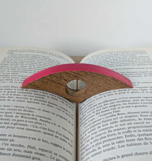 Bague de lecture avec Marqueterie de Paille Rose | EMPREINTES Paris - EMPREINTES Paris