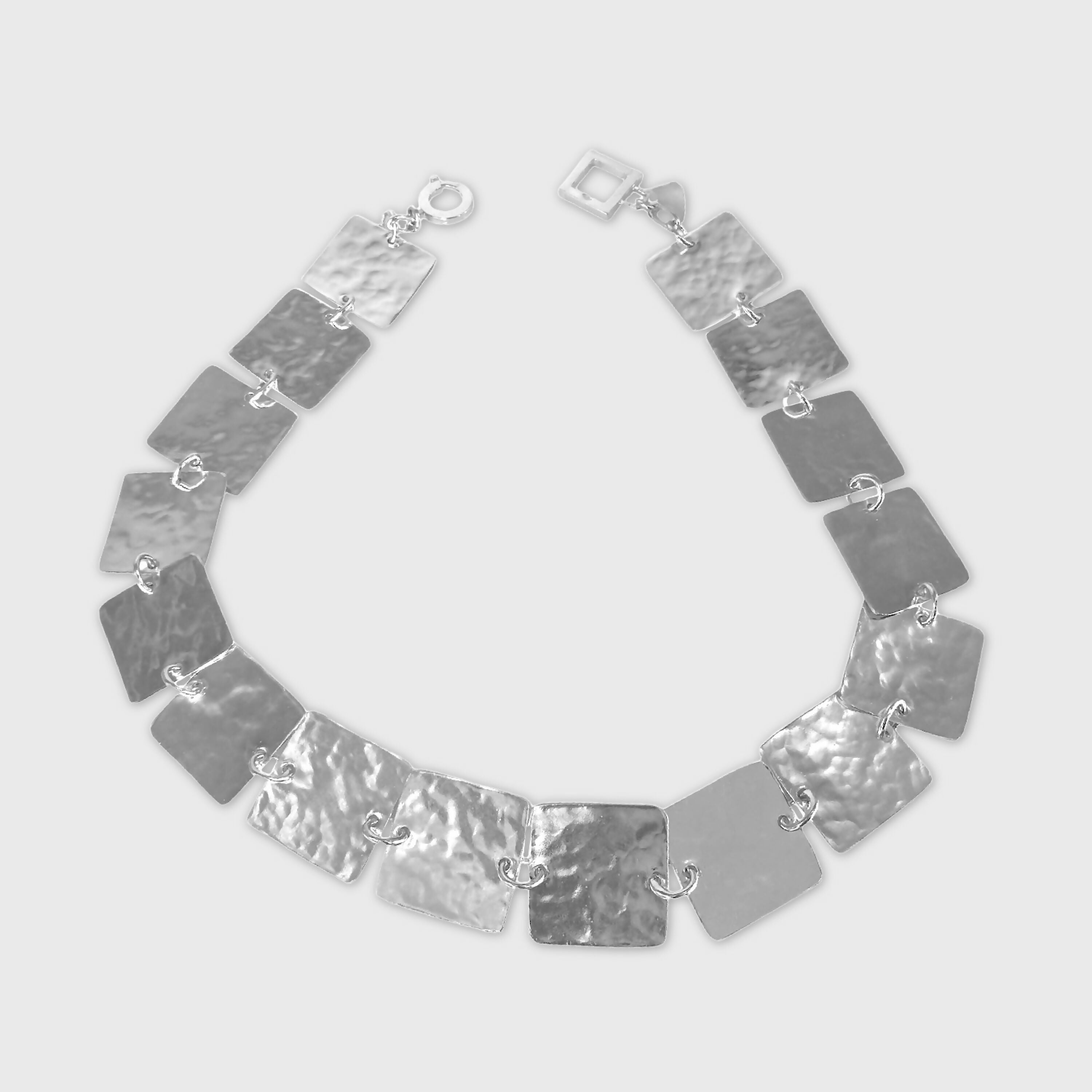 collier_choker_en_argent_massif_martele_squares_artyssia copie | EMPREINTES Paris