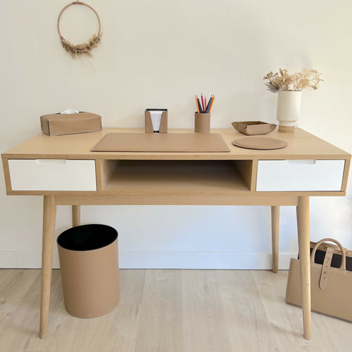 Cube papier cuir camel | EMPREINTES Paris - EMPREINTES Paris