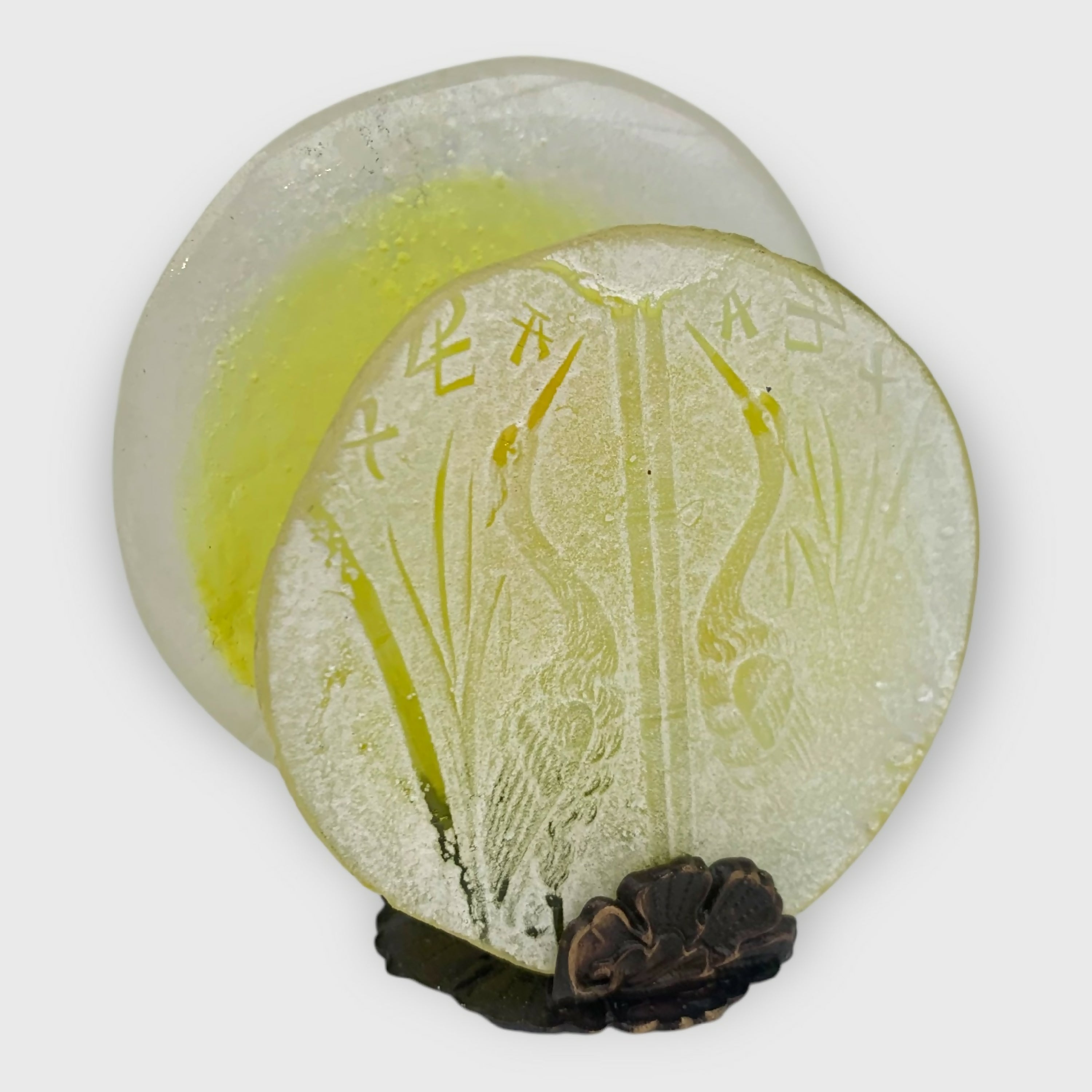 porte carte jaune grues Japonaise cadeau noel homme1 | EMPREINTES Paris