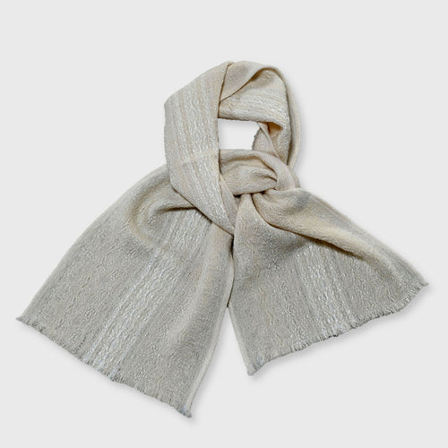 echarpe_blanc_ivoire_creation_tissages_francois_vieillard copie | EMPREINTES Paris - EMPREINTES Paris