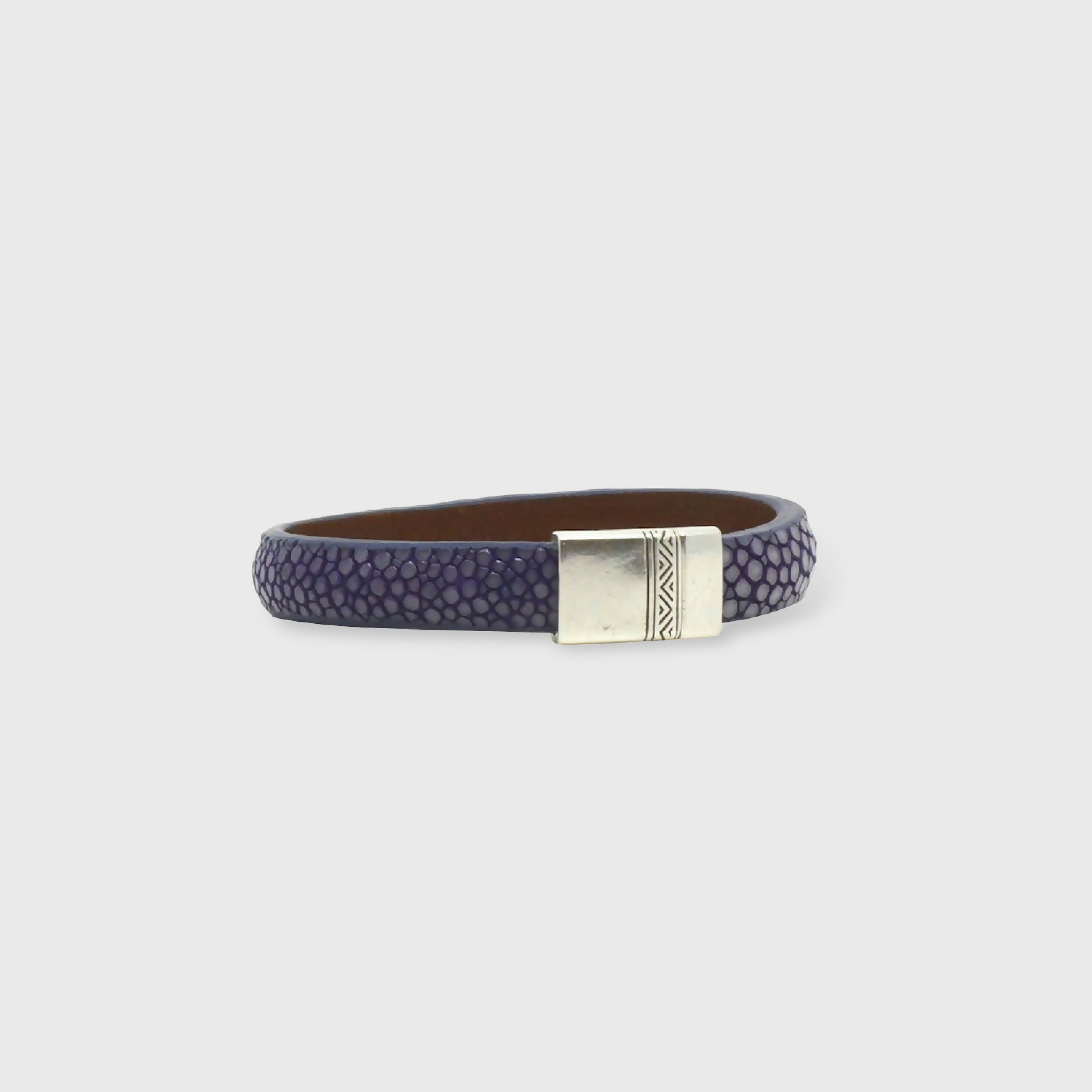 bracelet_en_galuchat_violet_sylvie_zarnowski copie | EMPREINTES Paris