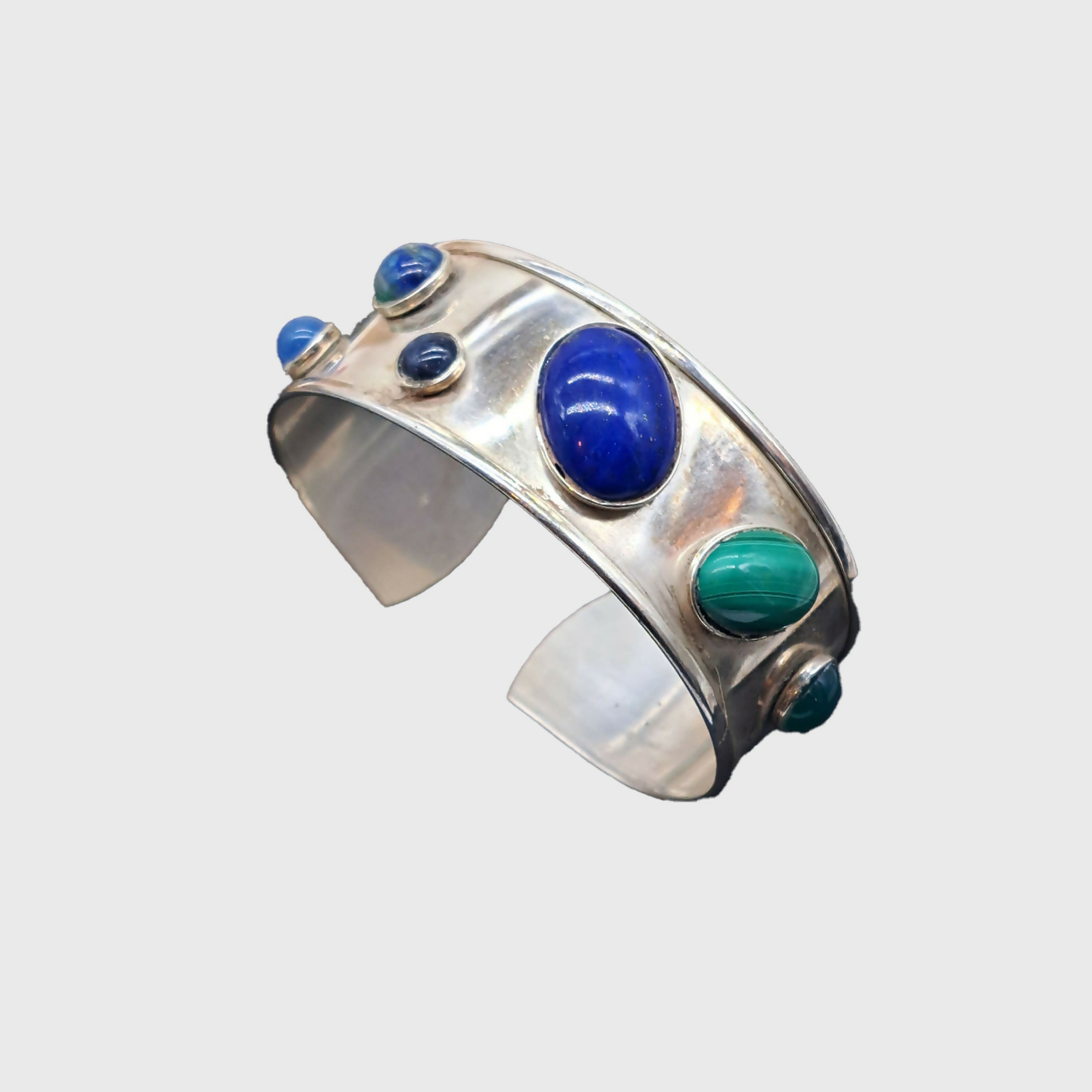 Manchette Argent, Lapis lazuli | EMPREINTES Paris