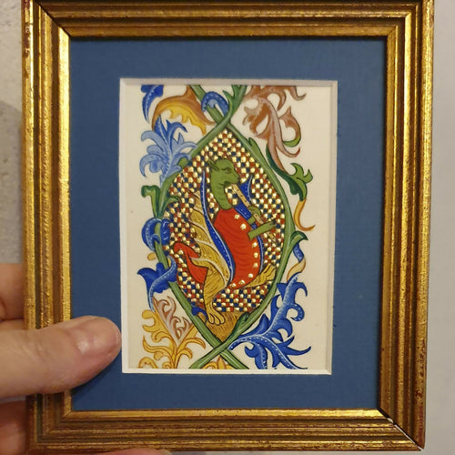 enluminure_dragon_musicien_les_parchemins_dores_enluminure copie | EMPREINTES Paris - EMPREINTES Paris