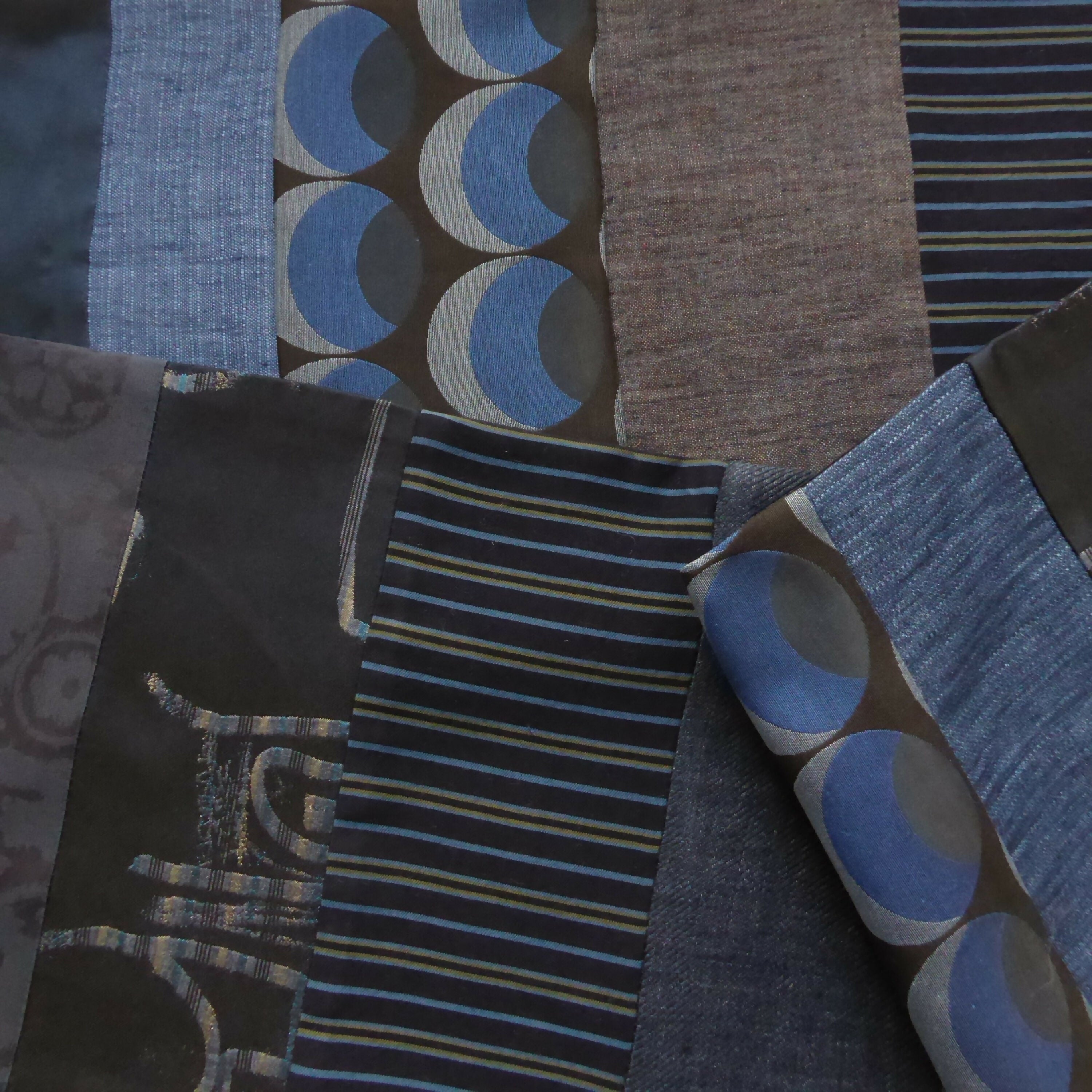 Écharpe intemporelle homme bleu - brun | EMPREINTES Paris