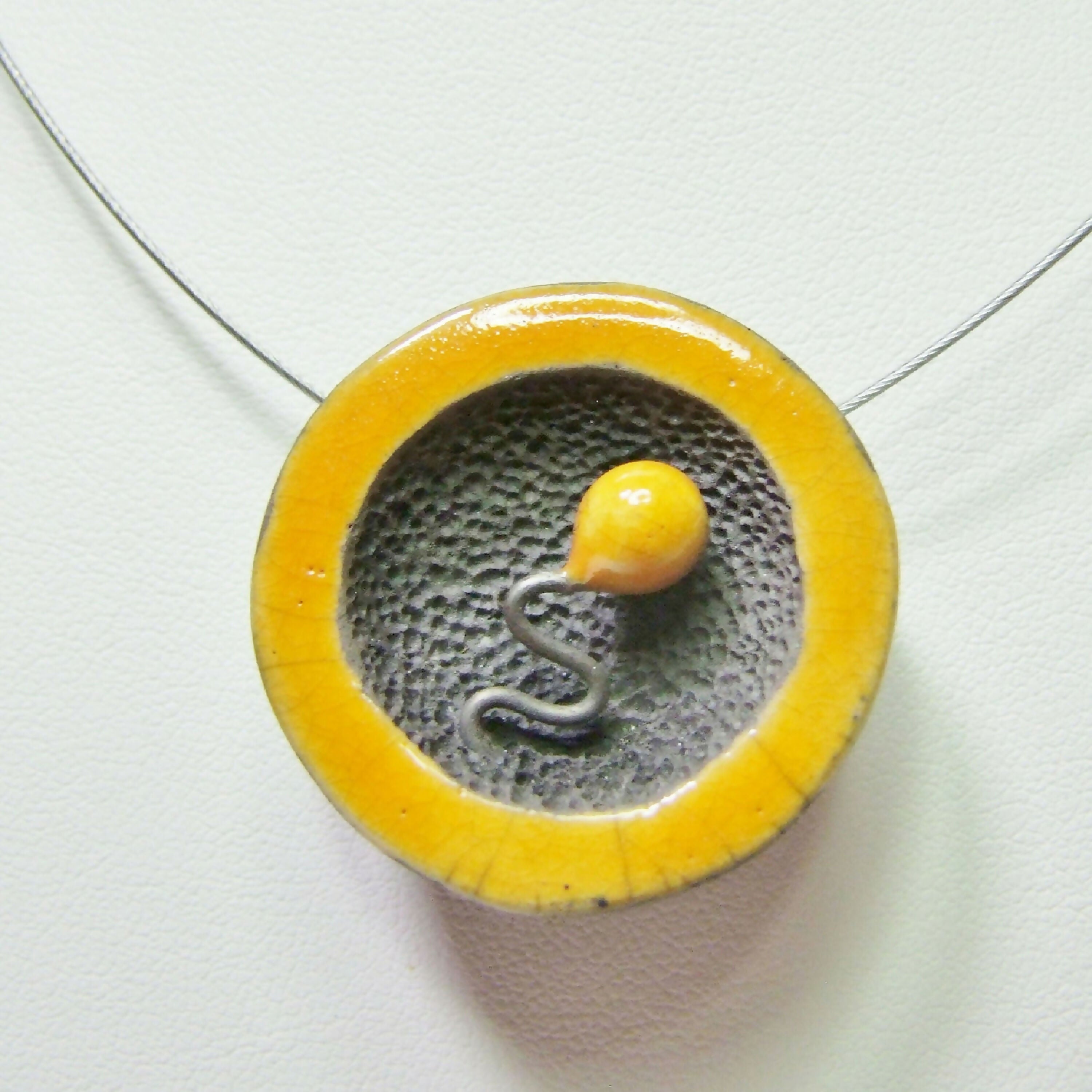Collier Miro Coupelle Jaune | EMPREINTES Paris