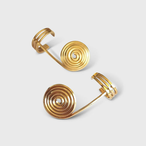 Boucles d'oreilles Klimty spirales argent doré ou argent rhodié | EMPREINTES Paris - EMPREINTES Paris