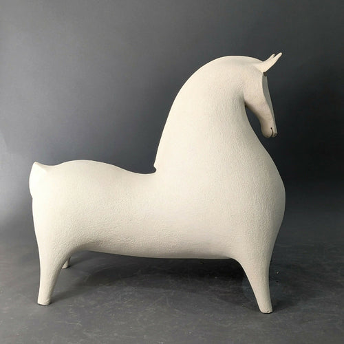 Sculpture Grand Cheval Beige Collection Classique | EMPREINTES Paris - EMPREINTES Paris
