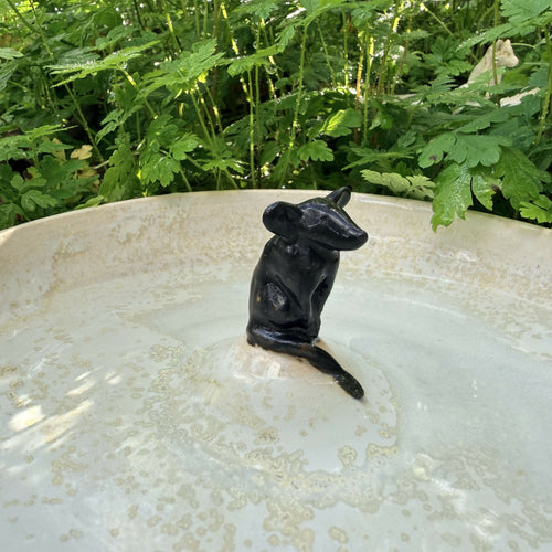 Bol à eau pour chat, petite souris noire | EMPREINTES Paris - EMPREINTES Paris