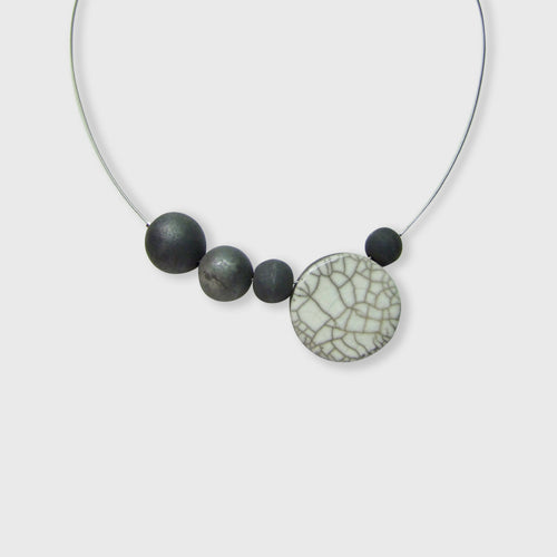 Collier Décroissant blanc craquelé | EMPREINTES Paris - EMPREINTES Paris