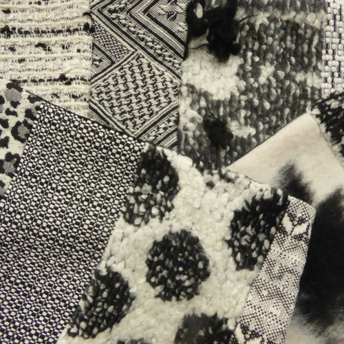 Écharpe hivernale - blanc et noir | EMPREINTES Paris - EMPREINTES Paris