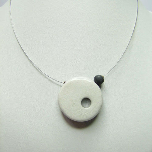 Collier Solo pointé blanc | EMPREINTES Paris - EMPREINTES Paris