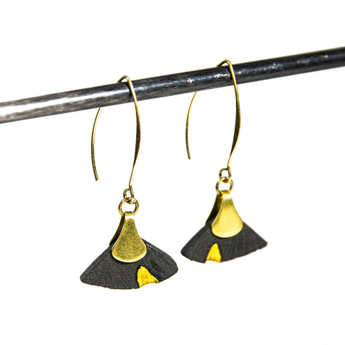 Boucles d’oreilles HIME-MINI-GINKO-KINTSUGI 3 | EMPREINTES Paris - EMPREINTES Paris