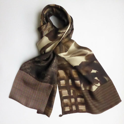 grande_echarpe_soie_homme_camaieu_brun_maya_hochman copie | EMPREINTES Paris - EMPREINTES Paris