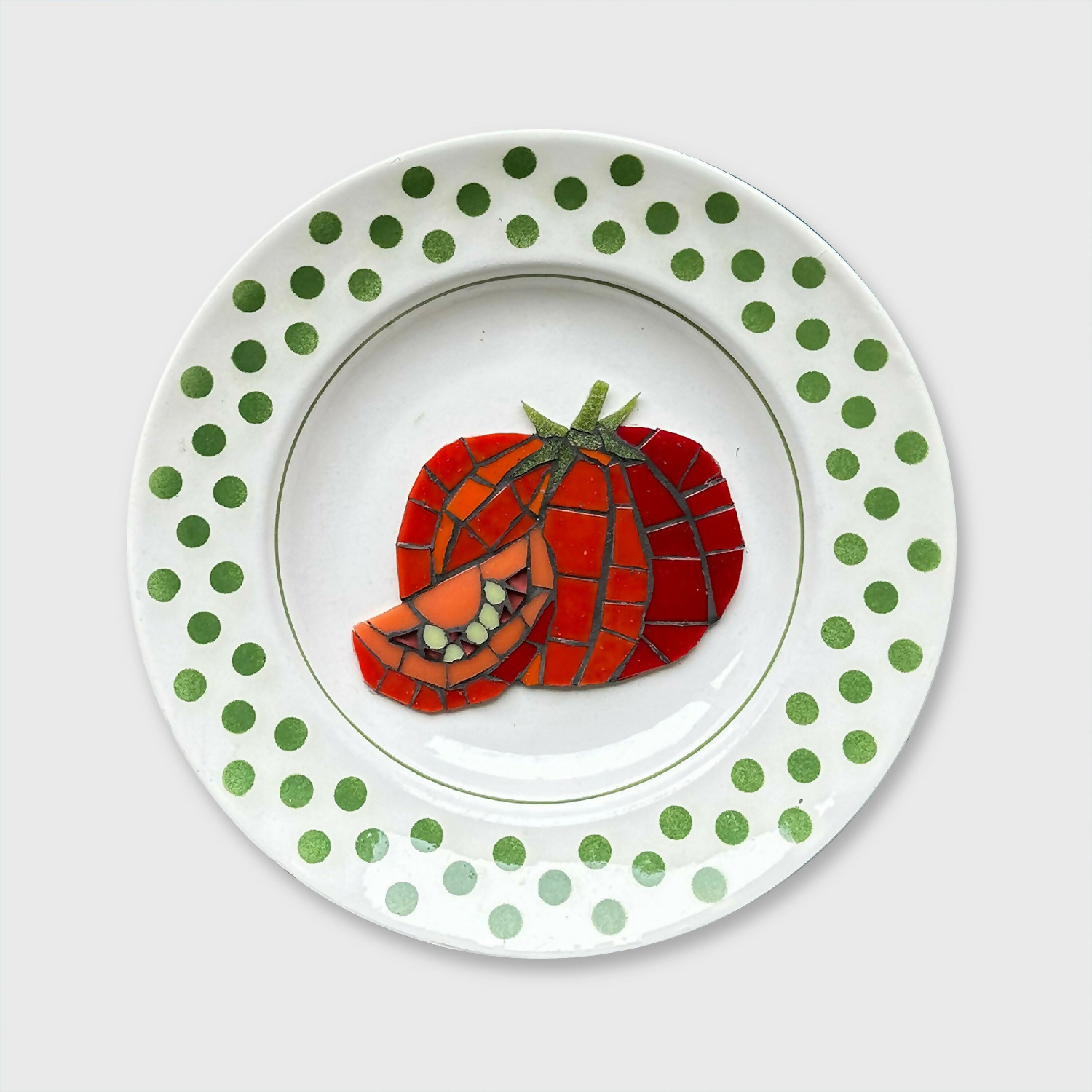Assiette murale Tomates et petits pois | EMPREINTES Paris