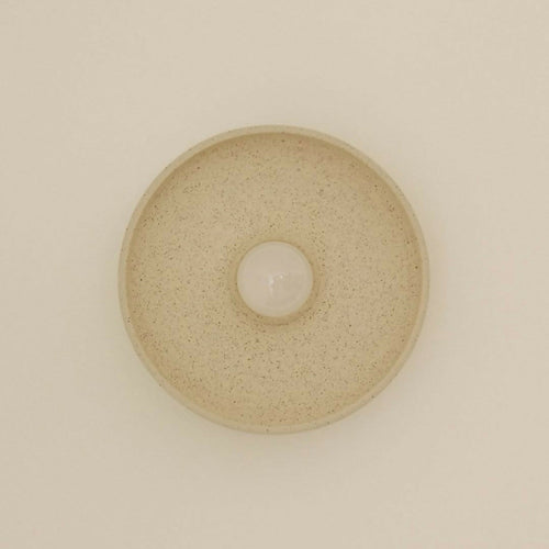 applique_murale_ronde_en_gres_blanc_douce_ceramique copie | EMPREINTES Paris - EMPREINTES Paris