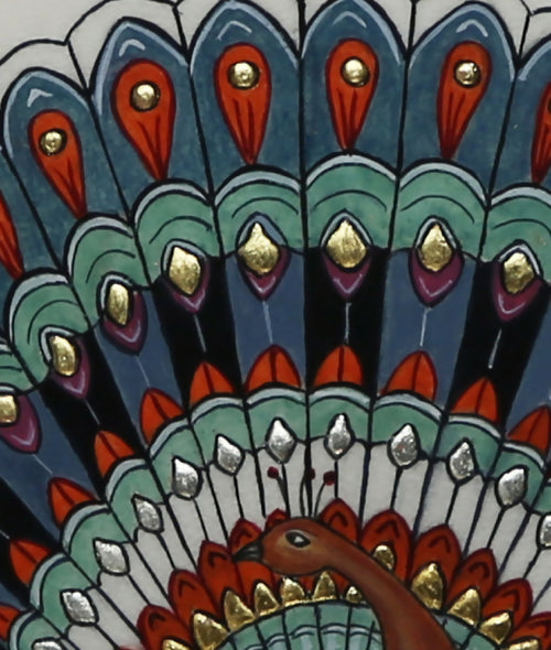 Enluminure Le paon bleu | EMPREINTES Paris - EMPREINTES Paris