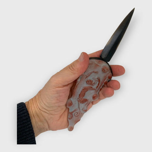 ouvre-lettre singe rouge couteau artisanal cadeau homme objet de collection unique original en cristal moulé | EMPREINTES Paris - EMPREINTES Paris