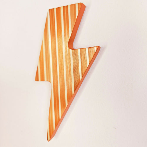 Série Mini Pop - Eclair rayures orange et blanc | EMPREINTES Paris - EMPREINTES Paris