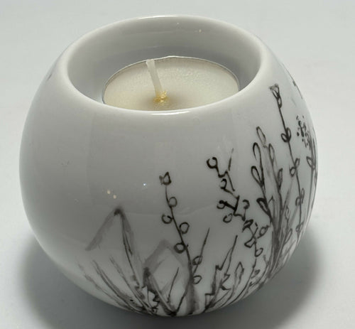 Bougeoir boule HERBES ET FLEURS CHAMPETRES 2 | EMPREINTES Paris - EMPREINTES Paris